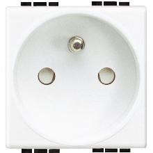 LIGHT-PRESA 2P+T 16A 250V STD.FRANCESE 2M - BTICINO N4142 - BTICINO N4142 - BTICINO N4142 product photo