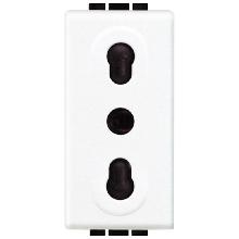 LIGHT - PRESA 2P+T 10/16A 250VAC BIPASSO - BTICINO N4180 product photo