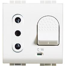 LIGHT - PRESA SICURA MAGNETOTERMICA 2P+T 16A - BTICINO N4311/16 product photo