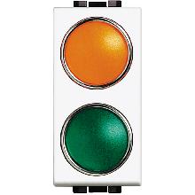 LIGHT - PORTALAMPADA ARANCIO/VERDE - BTICINO N4372AV product photo