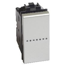 LIVING LIGHT - PULSANTE ASSIALE 1P NO 10A 1M TECH NT4055N - BTICINO NT4055N product photo