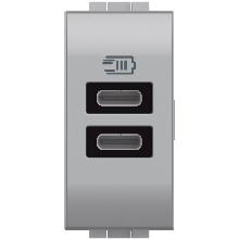 LL - CARICATORE USB TIPO C+C 1M TECH - BTICINO NT4191CC - BTICINO NT4191CC product photo