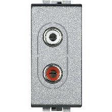 LIGHT TECH - PRESA AUDIO RCAX2 - BTICINO NT4281 - BTICINO NT4281 - BTICINO NT4281 product photo