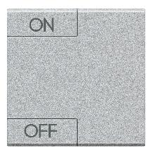 LIGHT  TECH - COPRITASTO ON OFF 2 MOD - BTICINO NT4911M2AGN - BTICINO NT4911M2AGN - BTICINO NT4911M2AGN product photo