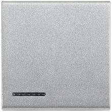 LIGHT TECH - COPRITASTO ILLUMINABILE PULSANTE 2MOD - BTICINO NT4915/2 product photo