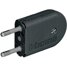 KIT - SPINA VOLANTE 2P 10A GRIGIA - BTICINO S2492GE product photo