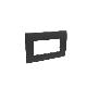 PLACCA INTERLINK 4 MODULI LL NERO COLONNE PIAN - BTICINO 120056NR product photo Photo 02 2XS