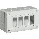 CUSTODIA CONTENITORE 4 POSTI IP40 MATIX  PARETE TOPPA - BTICINO 25404 product photo Photo 06 2XS