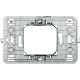 SUPPORTO PER SCATOLA 503 2 MODULI CENTRALI MATIX - BTICINO 500S/23A product photo Photo 02 2XS