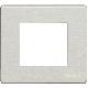PLACCA 2 POSTO SCATOLA TONDA ALLUMINIO MAGIC - BTICINO 500/2A/AL product photo Photo 02 2XS
