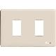 PLACCA 2 POSTI RESINA AVORIO MAGIC - BTICINO 503/2/R product photo Photo 02 2XS