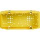 SCATOLA DA INCASSO A 7/6 POSTI IN LINEA GIALLO - BTICINO 506L product photo Photo 02 2XS