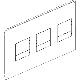 PANNELLO A 4 VITI DI FISSAGGIO PER INTERRUTTORI M160-250 E M4 630 850X400MM - BTICINO 9781/TN product photo Photo 02 2XS