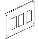 PANNELLO PER MEGATIKER DIFFERENZIALE SOTTOPOSTO M125-250+G125?250 LARGHEZZA 850MM - BTICINO 9782/ME product photo Photo 02 2XS