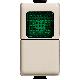 PULSANTE 1P NO 250V AC 10A COLORE AVORIO E PORTALAMPADA DI SEGNALAZIONE 24V 1,5W SPIA VERDE MATIX MAGIC - BTICINO A5057V product photo Photo 02 2XS