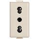 PRESA BIPASSO STANDARD ITALIA 2P+T 10/16A CON ALVEOLI SCHERMATI INTERASSE 19 E 26 MM AVORIO - BTICINO A5180 product photo Photo 02 2XS