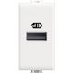 MATIX - Caricatore USB tipo A 1 modulo bianco - BTICINO AM4191A product photo Photo 01 2XS