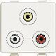 Matix - presa video RCAx3 - BTICINO AM4283 - BTICINO AM4283 product photo Photo 01 2XS