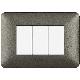 matix - placca 3 posti iron - BTICINO AM4803MIR product photo Photo 02 2XS