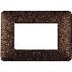 matix - placca 3 posti marrone caffe - BTICINO AM4803TGG product photo Photo 02 2XS