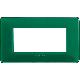 matix - placca 4 posti colors smeraldo - BTICINO AM4804CVS product photo Photo 02 2XS