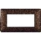 matix - placca 4 posti marrone caffe - BTICINO AM4804TGG product photo Photo 02 2XS