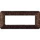 matix - placca 6 posti marrone caffe - BTICINO AM4806TGG product photo Photo 02 2XS