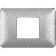 matix - placca 2 posti centrati silver - BTICINO AM4819MSL product photo Photo 02 2XS