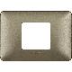 matix - placca 2 posti centrati titanium - BTICINO AM4819MTA product photo Photo 02 2XS