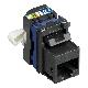 CONNETTORE FRONTALE RJ45 CON ATTACCO UNIVERSALE KEYSTONE CAT6 UTP - BTICINO C9079KC6 product photo Photo 03 2XS