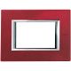 AXOLUTE - PLACCA 3P ROSSO CHINA - BTICINO HA4803RC product photo Photo 01 2XS