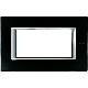AXOLUTE - PLACCA 4P VETRO NERO NOTTE - BTICINO HA4804VNN product photo Photo 01 2XS