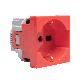 MATIXGO - PRESA ITA P40 ROSSO ANTI B - BTICINO J4140A16RAB - BTICINO J4140A16RAB product photo Photo 05 2XS