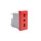 MATIXGO - PRESA ITA P17/11 ROSSO - BTICINO J4180R - BTICINO J4180R product photo Photo 05 2XS