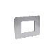MatixGO - placca 3P aluminum - BTICINO JA4803EA product photo Photo 01 2XS