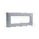 MATIXGO - PLACCA 7P ALUMINUM - BTICINO JA4807EA - BTICINO JA4807EA product photo Photo 01 2XS