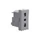 PRESA BIPASSO 2P+T 16 A 250 VA.C.- PER SPINE 2P E 2P+T 10 A E 16 A STANDARD ITALIA - 1 MODULO - GRIGIO SERIE MATIXGO - BTICINO JG4180 product photo Photo 05 2XS