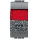 LIVING INT - PULSANTE NO + PORTALAMP ROSSO - BTICINO L4038R product photo Photo 01 2XS