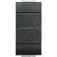 LIVING LIGHT PULSANTE ASSIALE 1P NO 10A 1M ANTRACITE L4055N - BTICINO L4055N product photo Photo 01 2XS