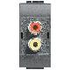 LIVING INT - MODULO DOPPIO RCA - BTICINO L4269R product photo Photo 01 2XS