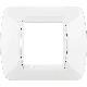 LIVING INT - PLACCA 2P BIANCO - BTICINO L4802BI - BTICINO L4802BI product photo Photo 01 2XS