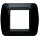 LIVING INT - PLACCA 2 POSTI NERO SOLID - BTICINO L4802NR product photo Photo 01 2XS