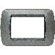 LIVING INT - PLACCA 3 POSTI ACCIAIO SCURO - BTICINO L4803AC product photo Photo 01 2XS