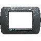 PLACCA 3P PLASTICA COLORE NERO LUCIDO LIVING INTERNATIONAL - BTICINO L4803PA product photo Photo 02 2XS