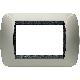 LIVING INT - PLACCA 3 POSTI TITANIO CHIARO - BTICINO L4803TC product photo Photo 01 2XS