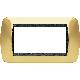 LIVING INT - PLACCA 4 POSTI ORO VERO - BTICINO L4804OR product photo Photo 02 2XS