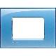 LIVING LIGHT - PLACCA 3P AZZURRO LNA4803AD - BTICINO LNA4803AD product photo Photo 01 2XS