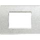 LIVING LIGHT - PLACCA 3P ARGENTO LNA4803AG - BTICINO LNA4803AG product photo Photo 01 2XS