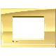 LIVING LIGHT - PLACCA 3P ORO FREDDO LNA4803OA - BTICINO LNA4803OA product photo Photo 02 2XS
