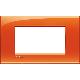 PLACCA LIVING LIGHT ARANCIO LNA4804OD BTICINO QUADRA 4 POSTI - BTICINO LNA4804OD product photo Photo 01 2XS